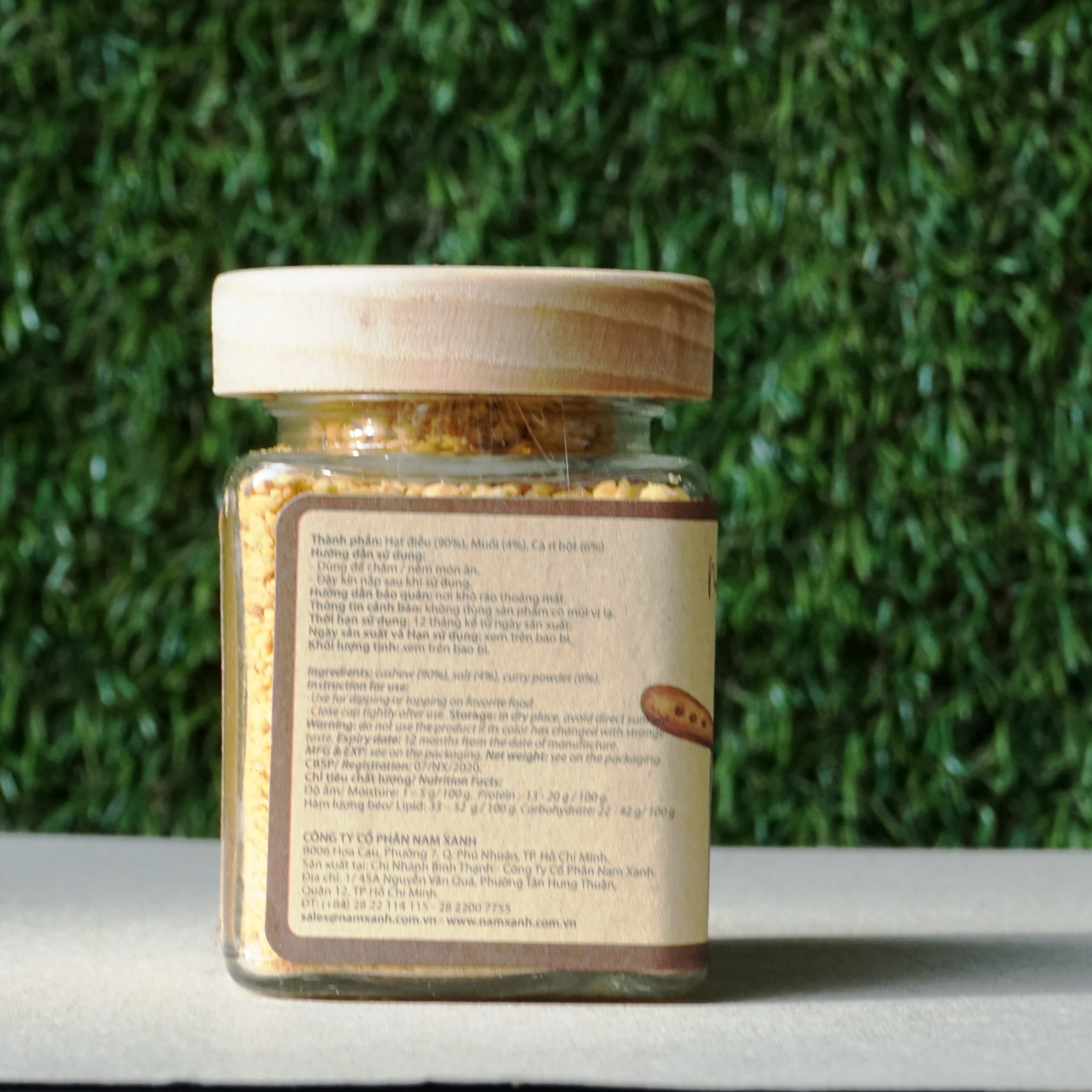 Muối Điều Cà Ri 80g (190g)/ Curried Crushed Cashew And Salt Condiment 80g (190g)