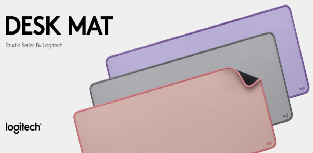 Miếng lót chuột &amp; bàn phím Logitech Desk Mat Studio Series - Hàng chính hãng
