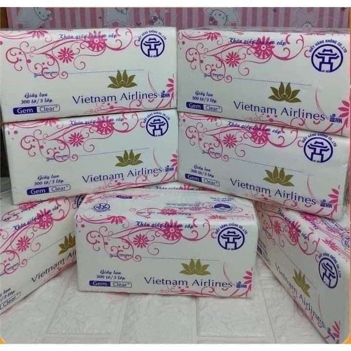 Khăn Giấy Lụa Hàng Không Cao Cấp 3 Lớp 300 Tờ