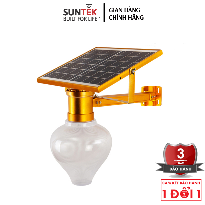 Đèn LED Sân Vườn Năng Lượng Mặt Trời SUNTEK JD-9909 Garden Solar Light 15W - Sáng 18 giờ liên tục | Tự động Bật/Tắt + Điều khiển Từ xa | Ánh sáng Trắng 6500K | Chống Nước/Sét | Tuổi thọ bóng LED 50.000 giờ - Hàng Chính Hãng | Bảo hành 3 năm 1 đổi 1