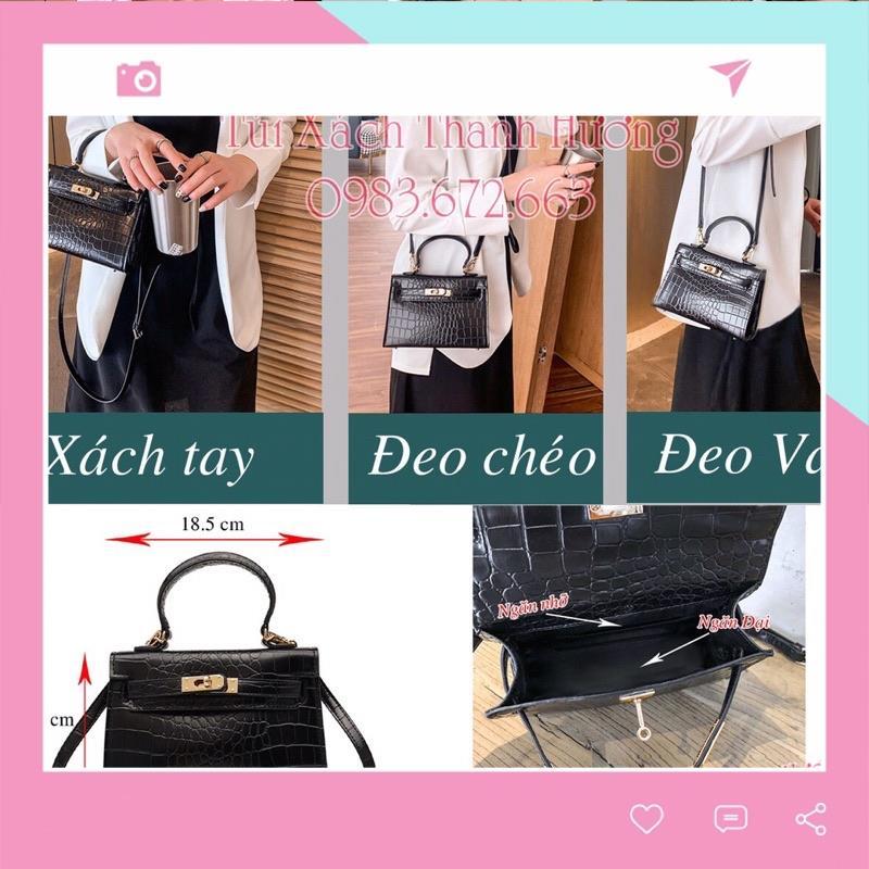 Túi xách HM Size 20 Da Rắn Hót Bền Vững