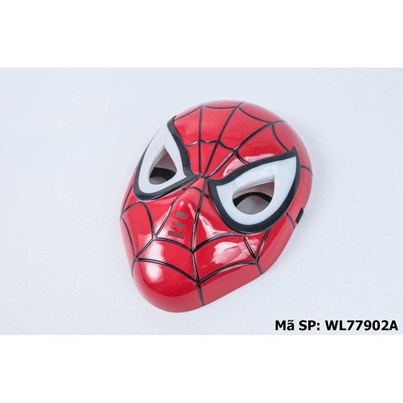 Mặt nạ siêu nhân nhện Spiderman có đèn cho bé trai hoá trang HALLOWEEN