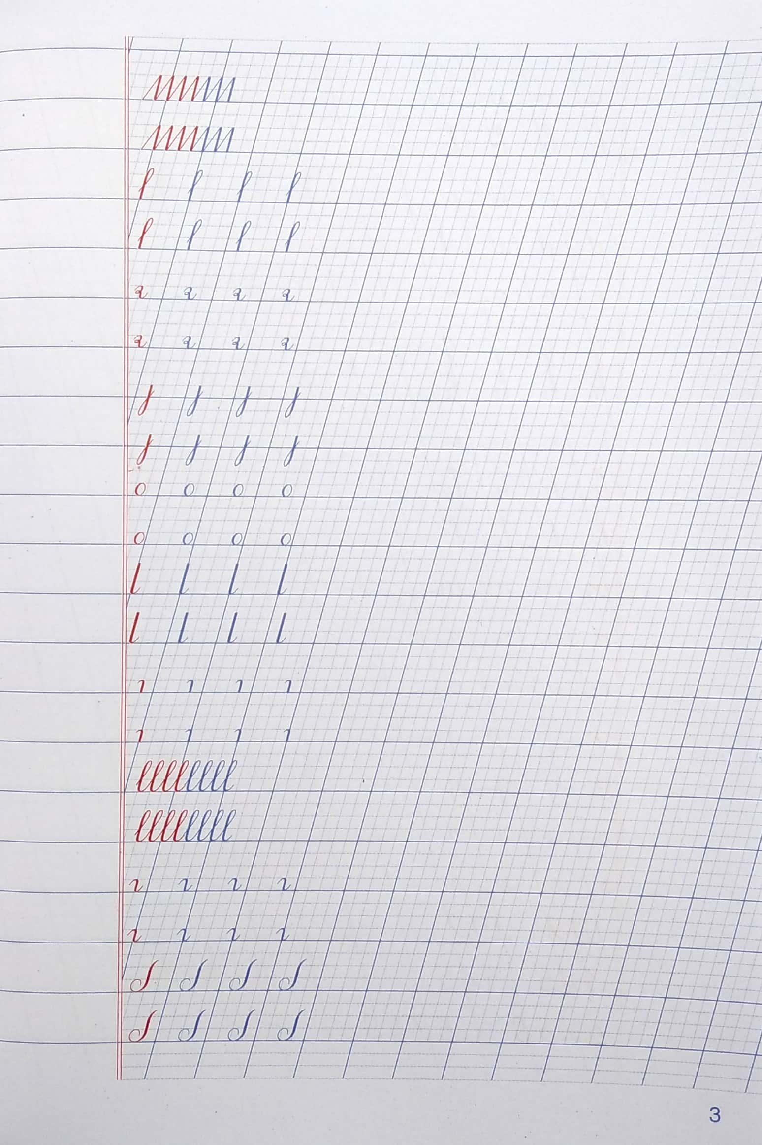 Luyện Chữ Đẹp Chữ Nghiêng Nét Thanh, Đậm