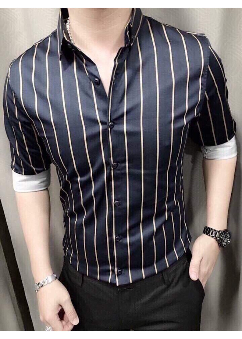 Áo Sơ Mi Nam Vải Lụa Y Hình