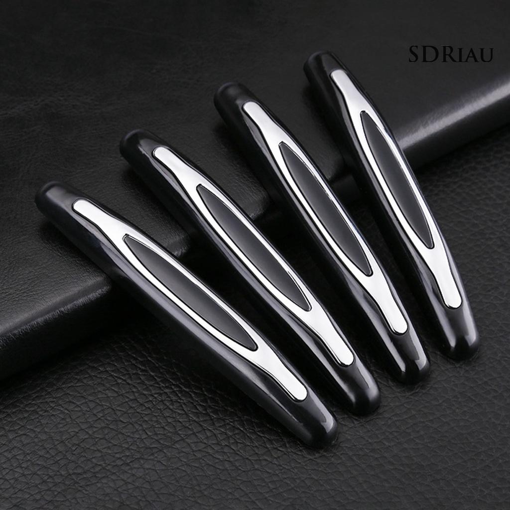 Set 4 Dải Dán Bảo Vệ Cửa Xe Hơi Chống Va Chạm Chống Trầy Xước Bằng Abs