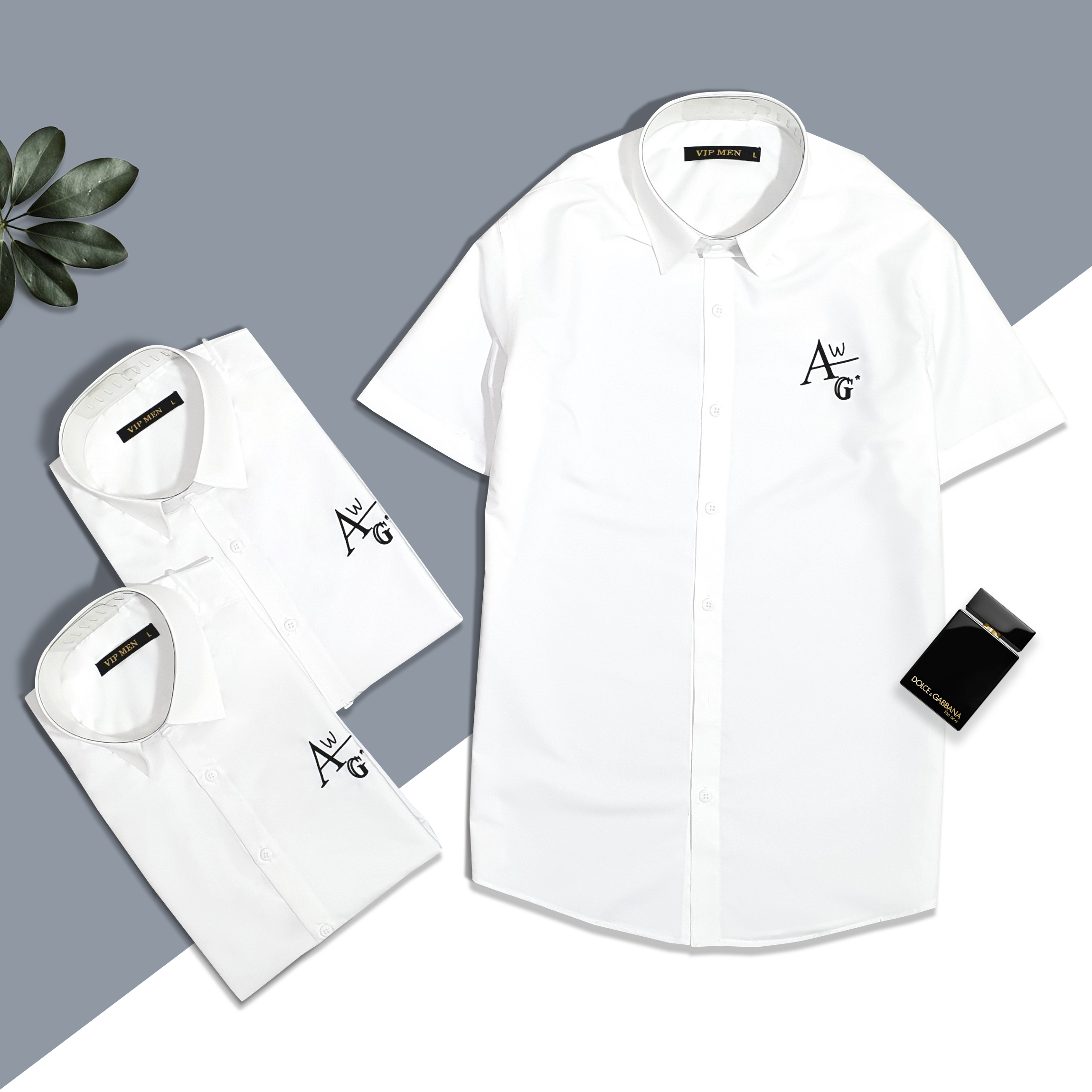 2341- Áo sơ mi nam tay ngắn màu trắng Form slimfit - Chất liệu kate lụa nhập khẩu, hàng xưởng Vinh Thiện Phát sản xuất chất lượng cao cấp, sỉ từ 10 cái