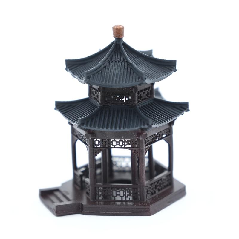Mô hình tiểu cảnh TIỂU ĐÌNH 1 CỬA 2 MÁI CỤT - bán cạn - bể cá - hòn non bộ - terarium - tinh xảo - chất lượng cao