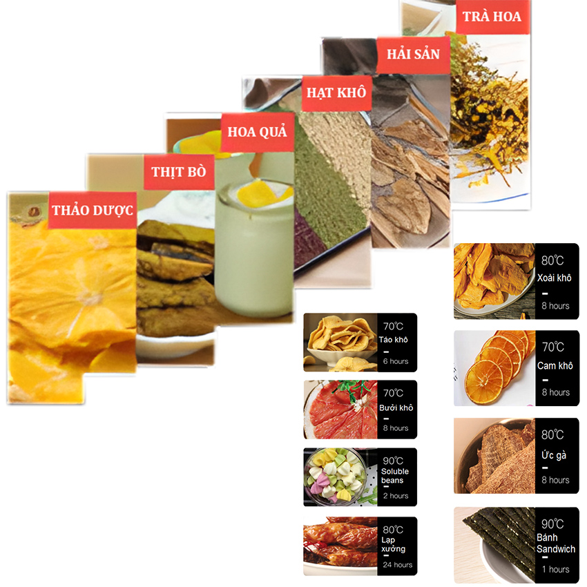 Máy sấy thực phẩm chuyên nghiệp dung tích lớn 59 lít, có tới 10 khay inox, Thương hiệu Mỹ Septree cao cấp ST-01 - HÀNG CHÍNH HÃNG, BẢO HÀNH 12 THÁNG