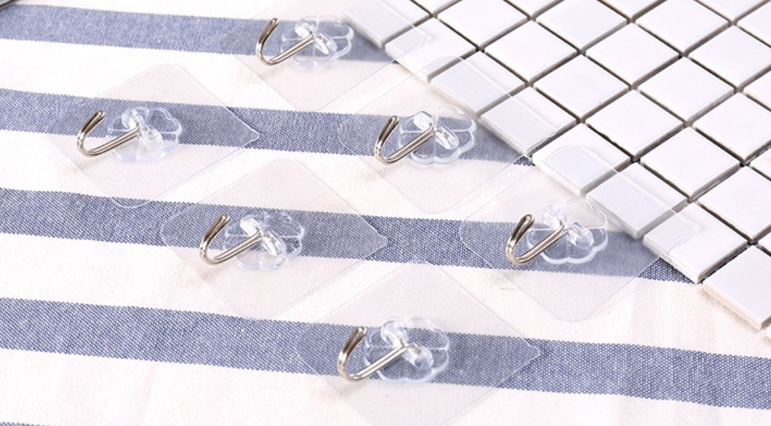 Móc dán treo tường siêu chịu lực - Trong suốt, siêu dính