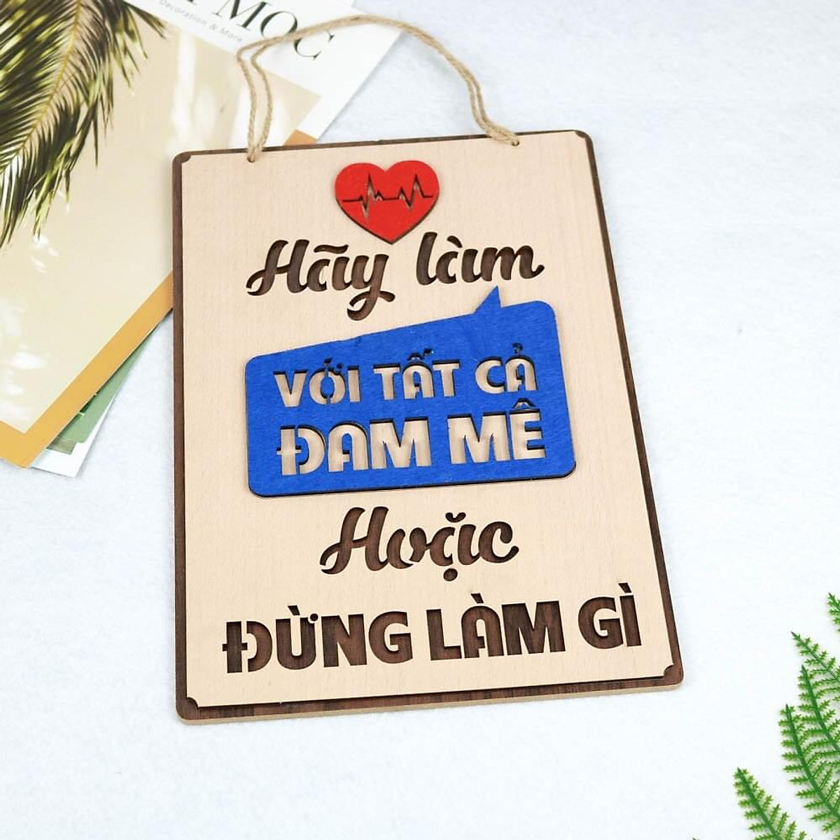 15 MẫuTranh gỗ tạo động lực cao cấp trang trí văn phòng 20x27cm