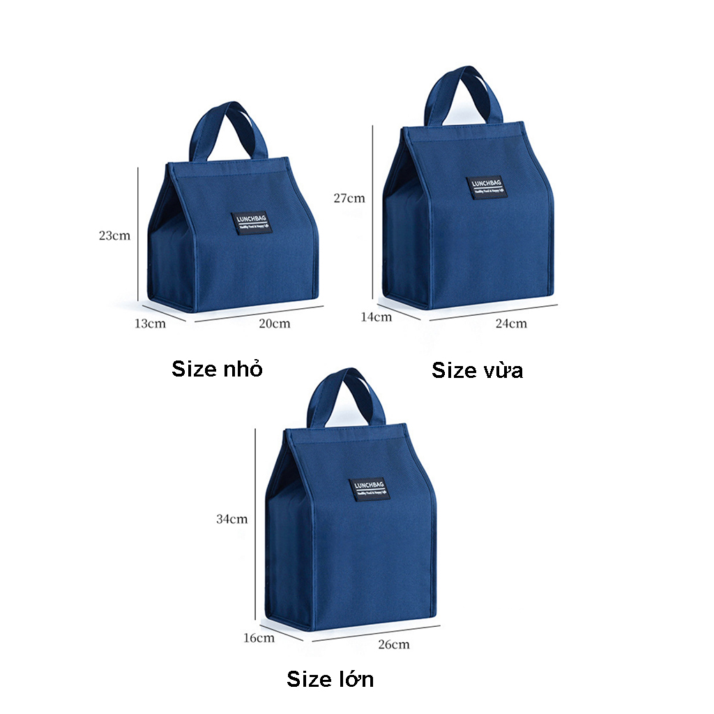 Túi đựng cơm trưa văn phòng tiện lợi, phù hợp cho cả nam và nữ, có kích thước từ lớn đến nhỏ