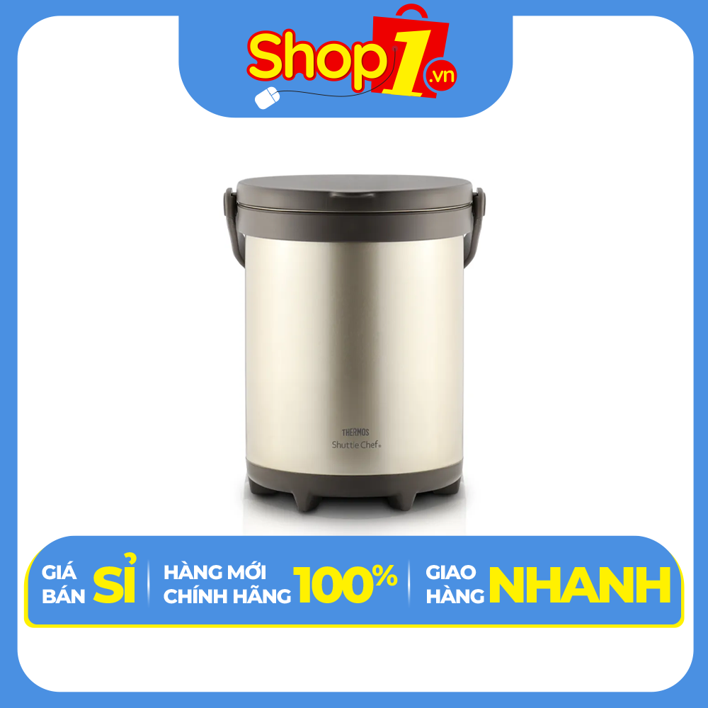 Nồi ủ Thermos TCRA-6000 GL 6L màu gold-Hàng chính hãng 100% bảo hành 24 tháng