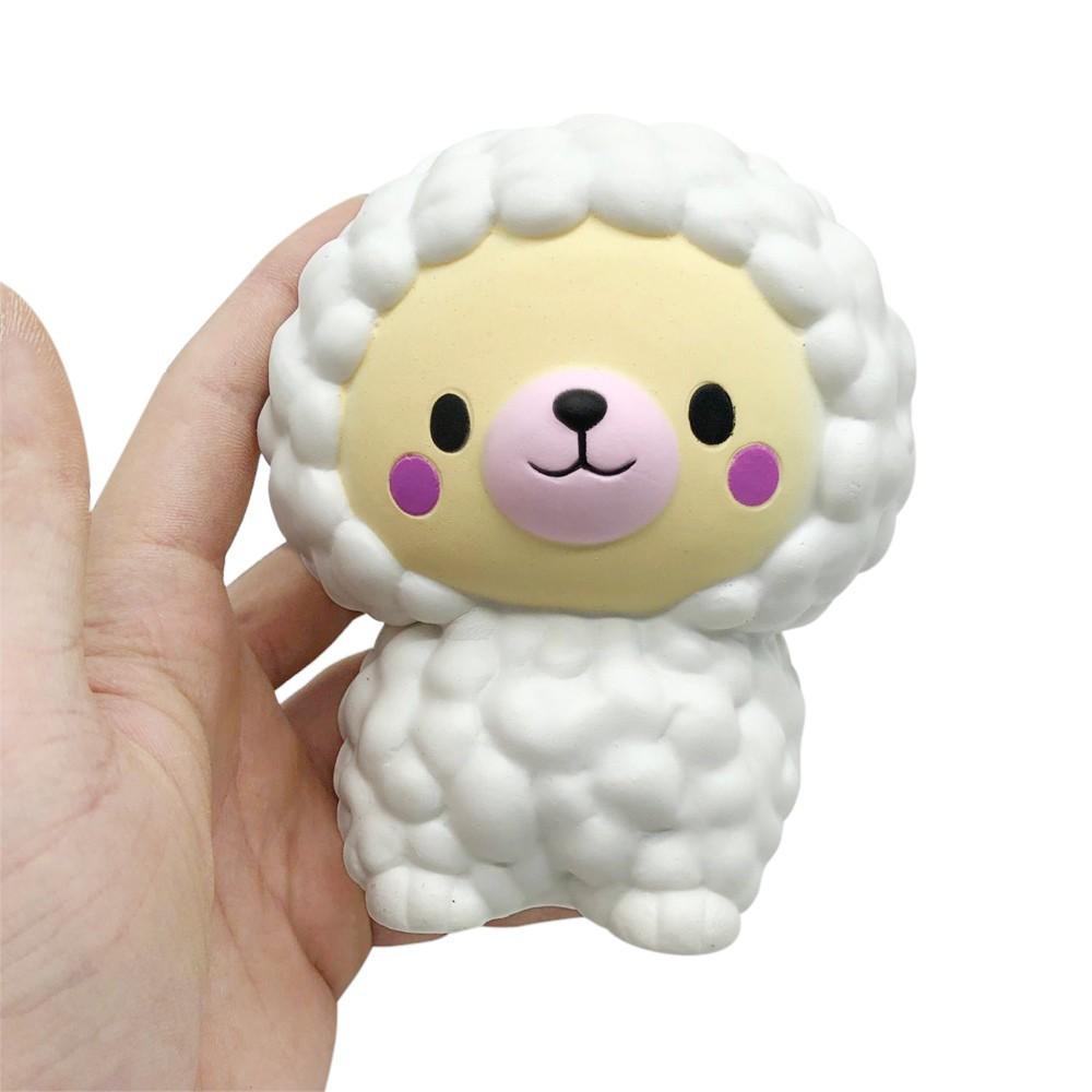 Cừu đồ chơi bằng nhựa mềm màu trắng cho điện thoại sale giá rẻ  squishy