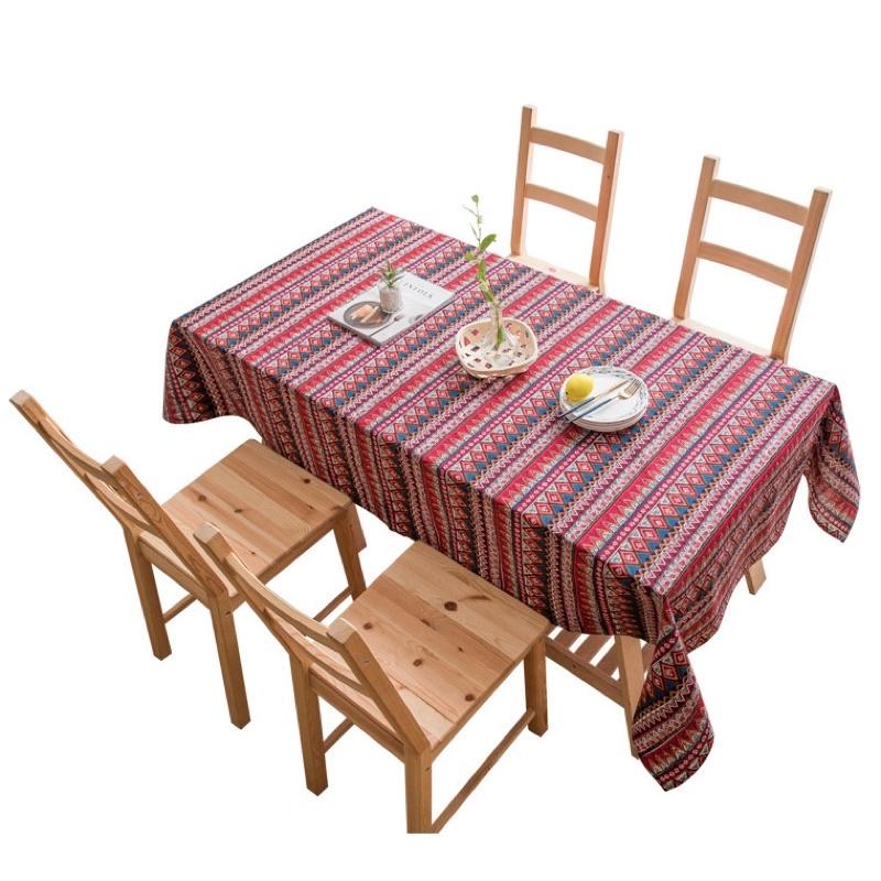 Vải Canvas Vải Bố Trang Trí Decor May Rèm;màn; Khăn Trải Bàn; Khăn Picnic Hoạ Tiết Thổ Cẩm