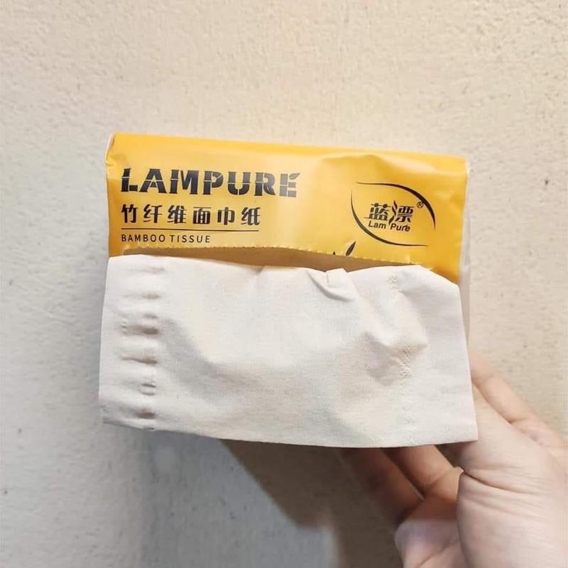 FREE SHIP - Thùng 30 gói giấy ăn gấu trúc hãng Lampure hàng 300 tờ/1 gói - hàng loại 1,giấy 3 lớp siêu dai