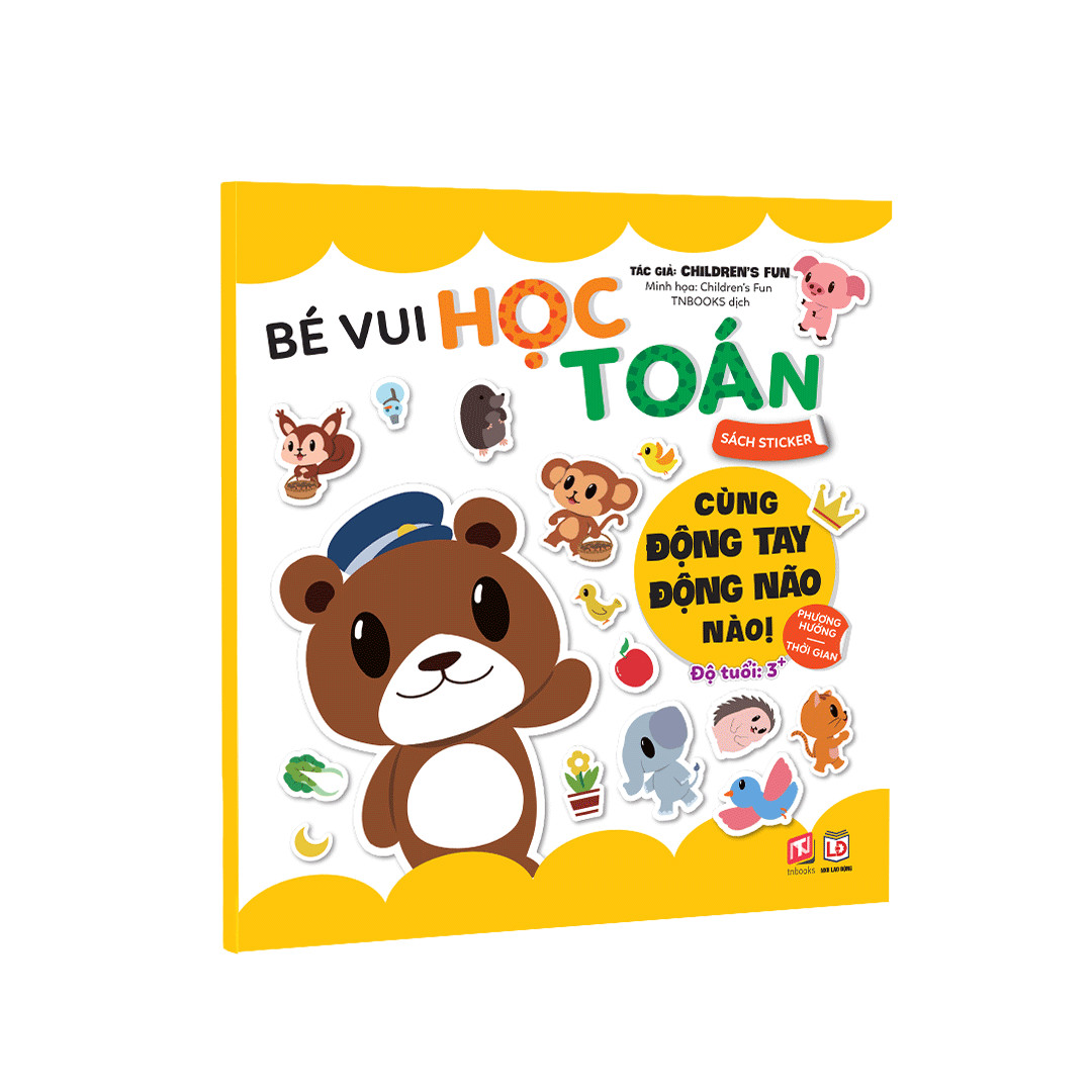 Sách Sticker - Bộ 6 cuốn bé vui học toán cùng động tay động não nào!