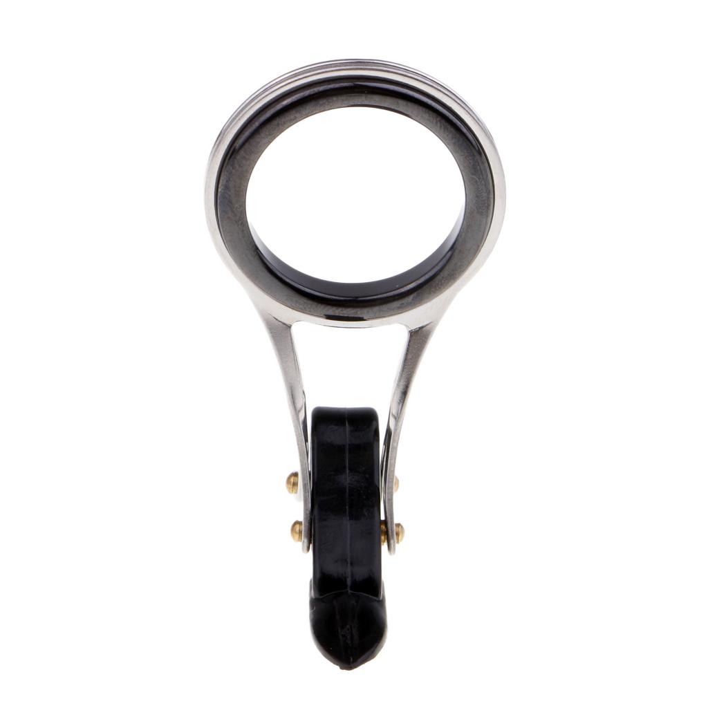 Fishing Line Rod Guide Eyes Ceramic Ring Foldable DIY Tip Repair Kit 3.3cm