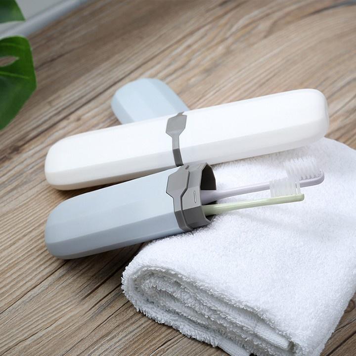 Hộp đựng bàn chải đánh răng lục giác bằng nhựa an toàn tiện dụng, màu sắc trẻ trung, năng động