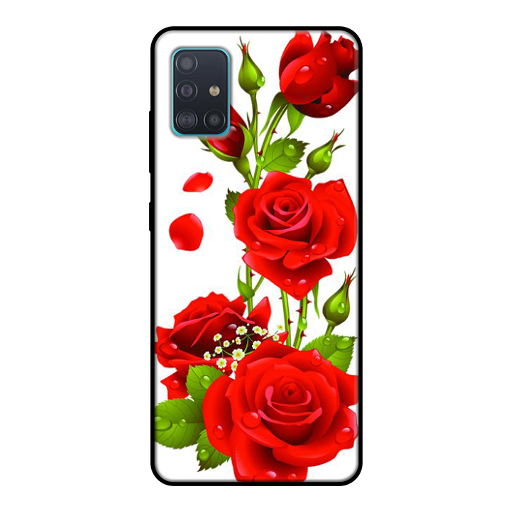 Ốp lưng điện thoại Samsung Galaxy A51 viền dẻo TPU BST HOA Mẫu 18