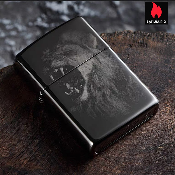 Bật Lửa Zippo 49433 – Zippo Lion Design Black Ice