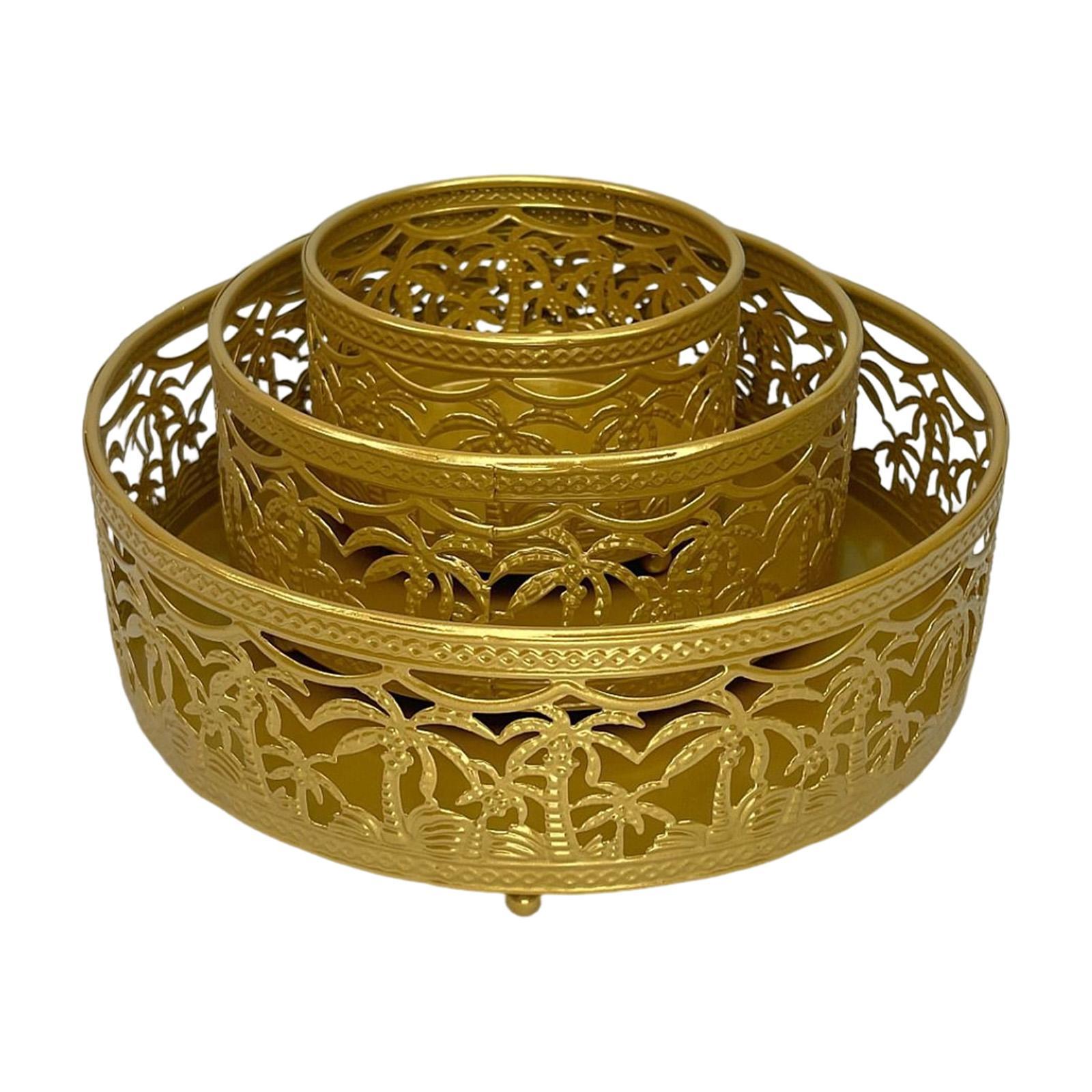 3Pcs Cake Stand Set Dessert Plate Tray for Afternoon Tea Supplies Centerpiece New Year