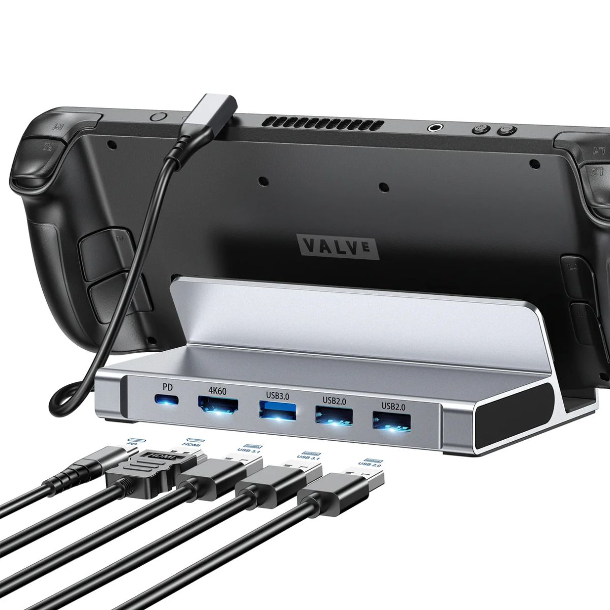 Bộ Hub chuyển đổi Choetech HUB-M77 5in1 Docking Station (HDMI 4K60Hz + USB*3 + PD100W)- Hàng chính hãng