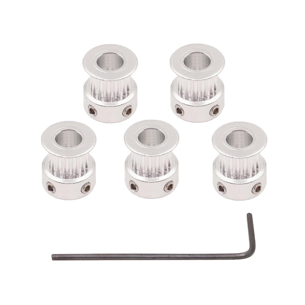 5 Cái GT2 16 Răng 5mm Vành đai Thời Gian Khoan Ròng Rọc Với Cờ Lê Cho Máy In 3D