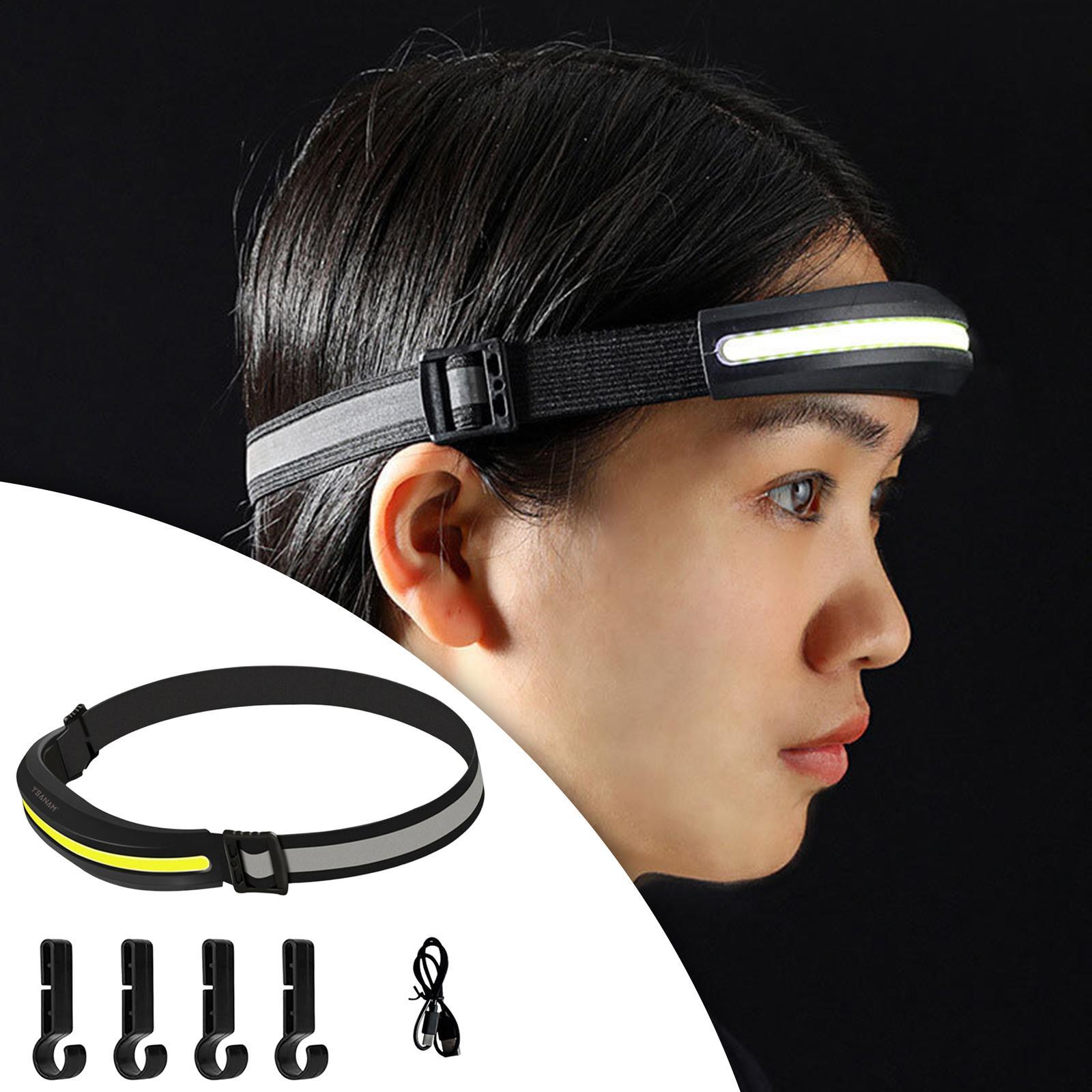 LED Headlamp Rechargeable, Headlamp Torch, 4 Modes, Suitable for Running, Fishing, Camping, Outdoor Waterproof Headlight