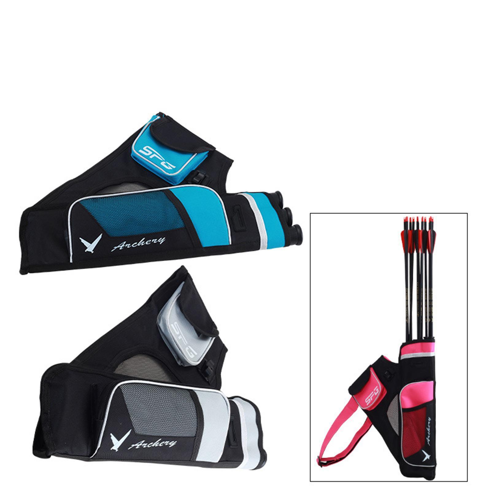 Arrow Quiver Waist-Carry Bag Oxford Fabric Hip Quiver for Recurve Compound Bow Hunting