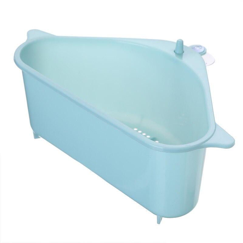 Multifunctional Corner Sink Drain Rack Shelf Suction Cup Sink Drain Basket Bowl Sponge Holder Kitchen Bathroom Storage Organizer