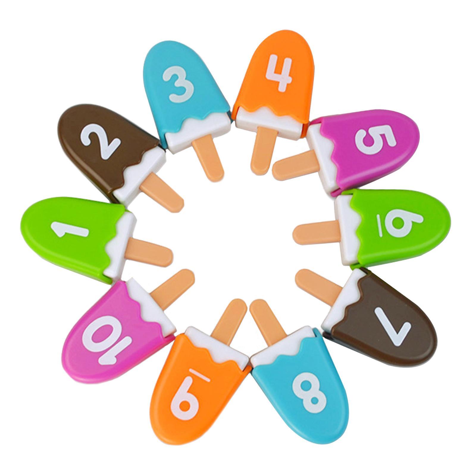 10x Number Matching Game Early Developmental Toys for Unisex Children