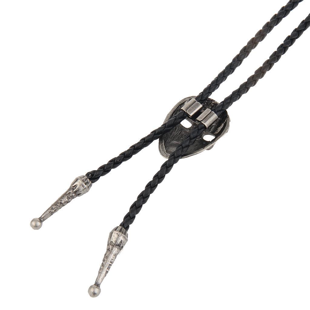 Vintage Western Cowboy Boho Tie  Pattern Pendant Necklace Choker