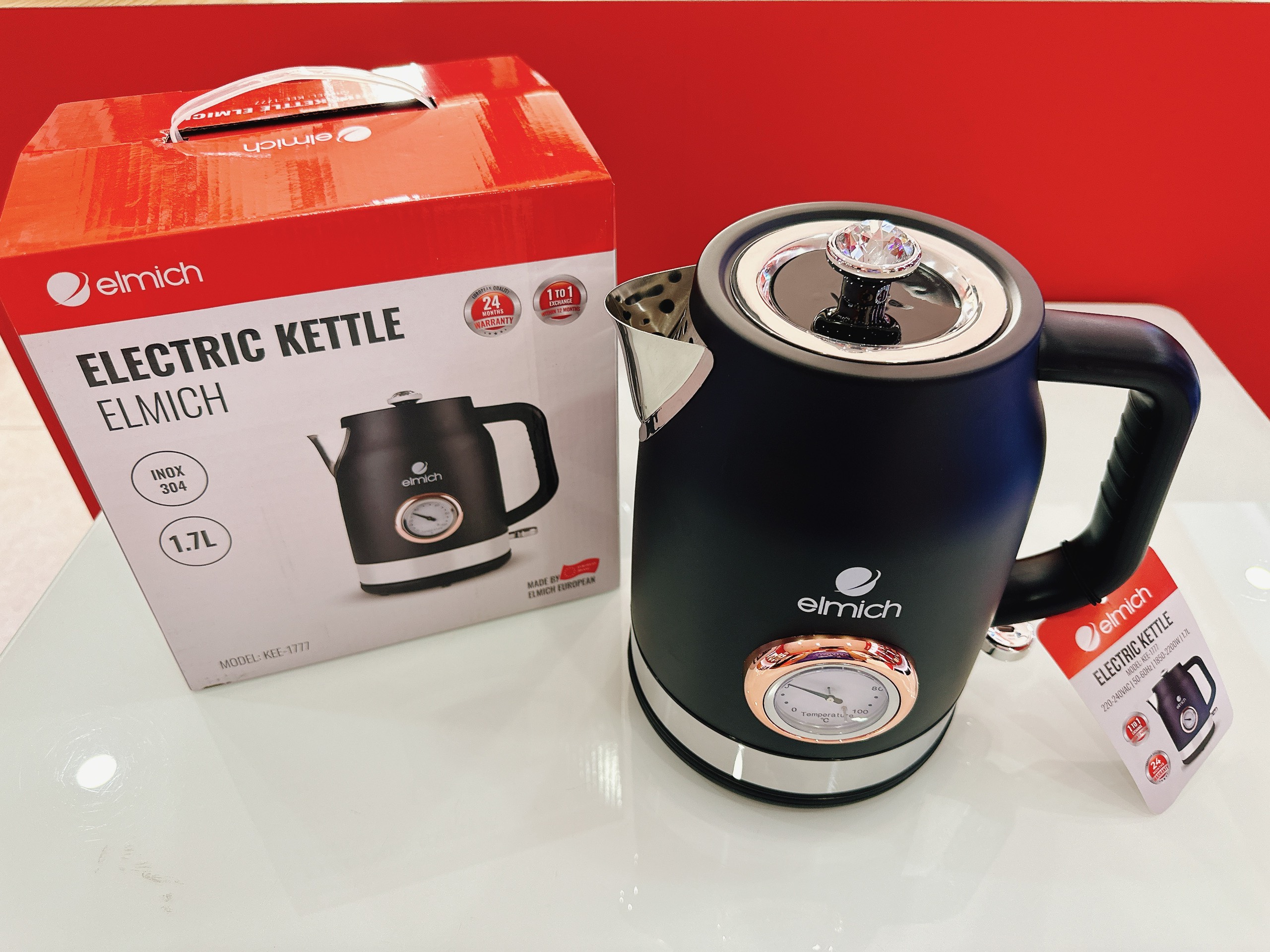 Ấm đun nước siêu tốc Elmich 1,7L KEE-1777- Hàng Chính Hãng