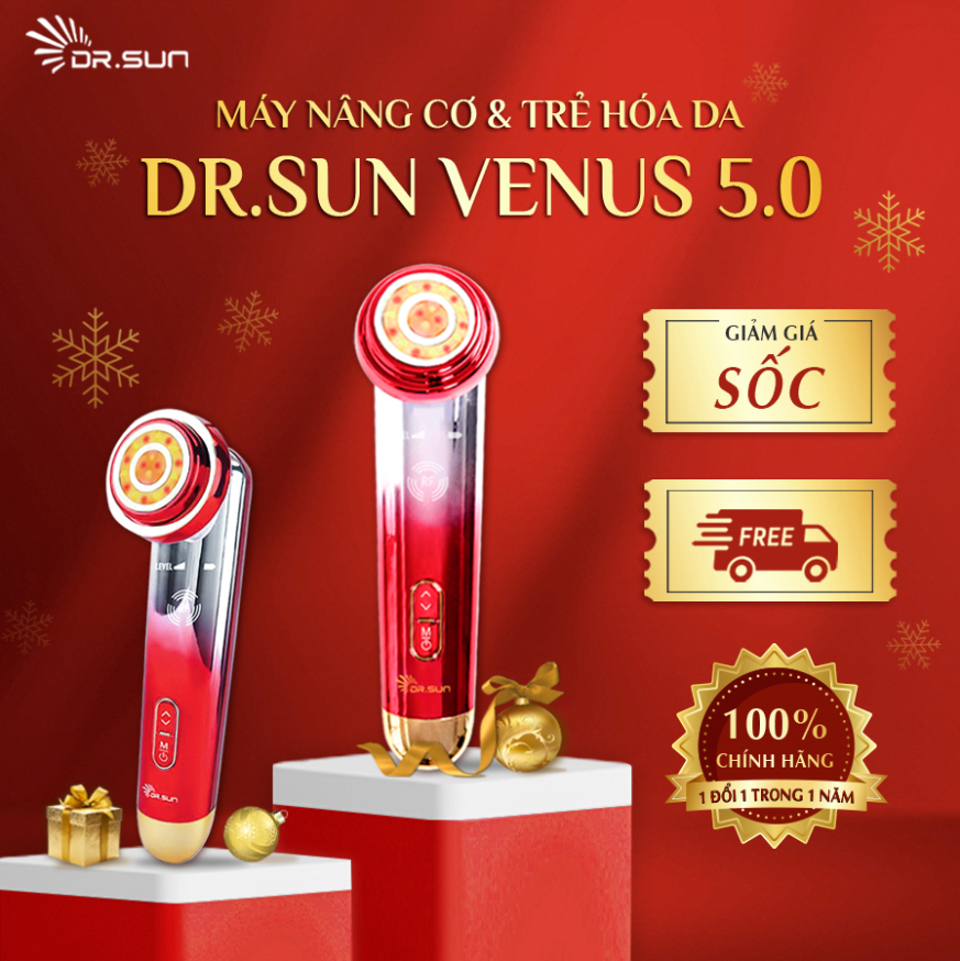 Máy nâng cơ &amp; trẻ hoá da Dr.Sun VENUS 5.0 - Hàng chính hãng