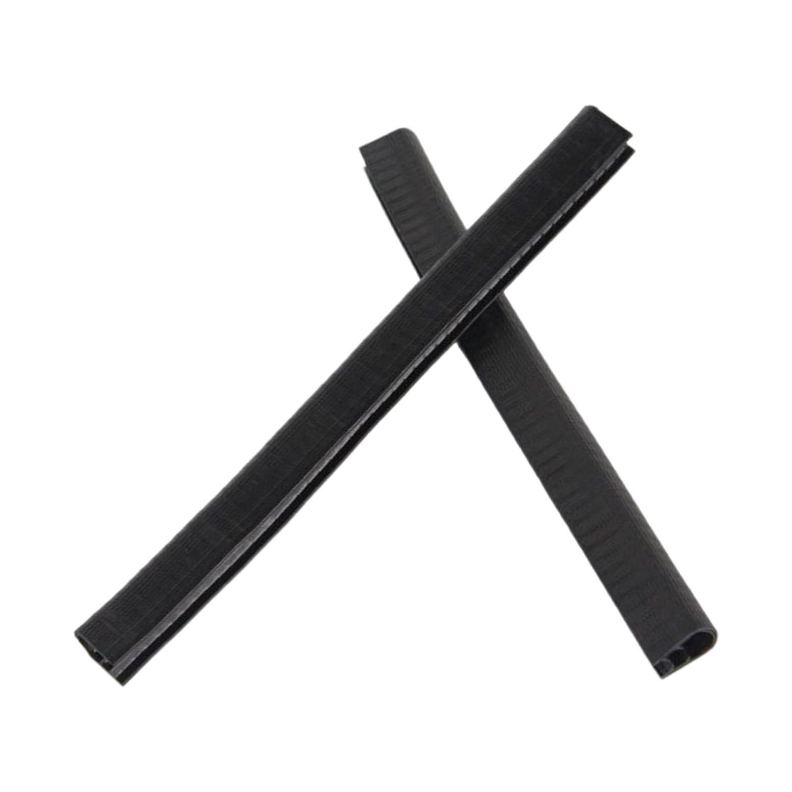 2 Pieces Skateboard Rubber Strip Durable Protector Shock Absorbing Crash Strip Easy to Install Fashion for Longboard Beginners Kids Youth