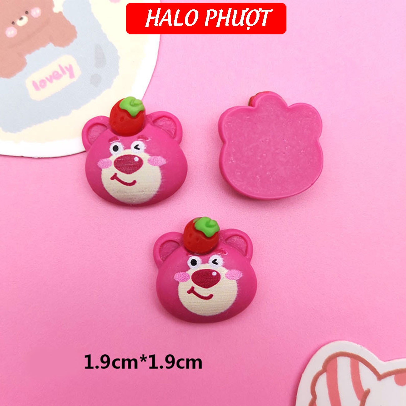 (Kèm Keo) Charm 3D trang trí nón bảo hiểm, điện thoại, xe