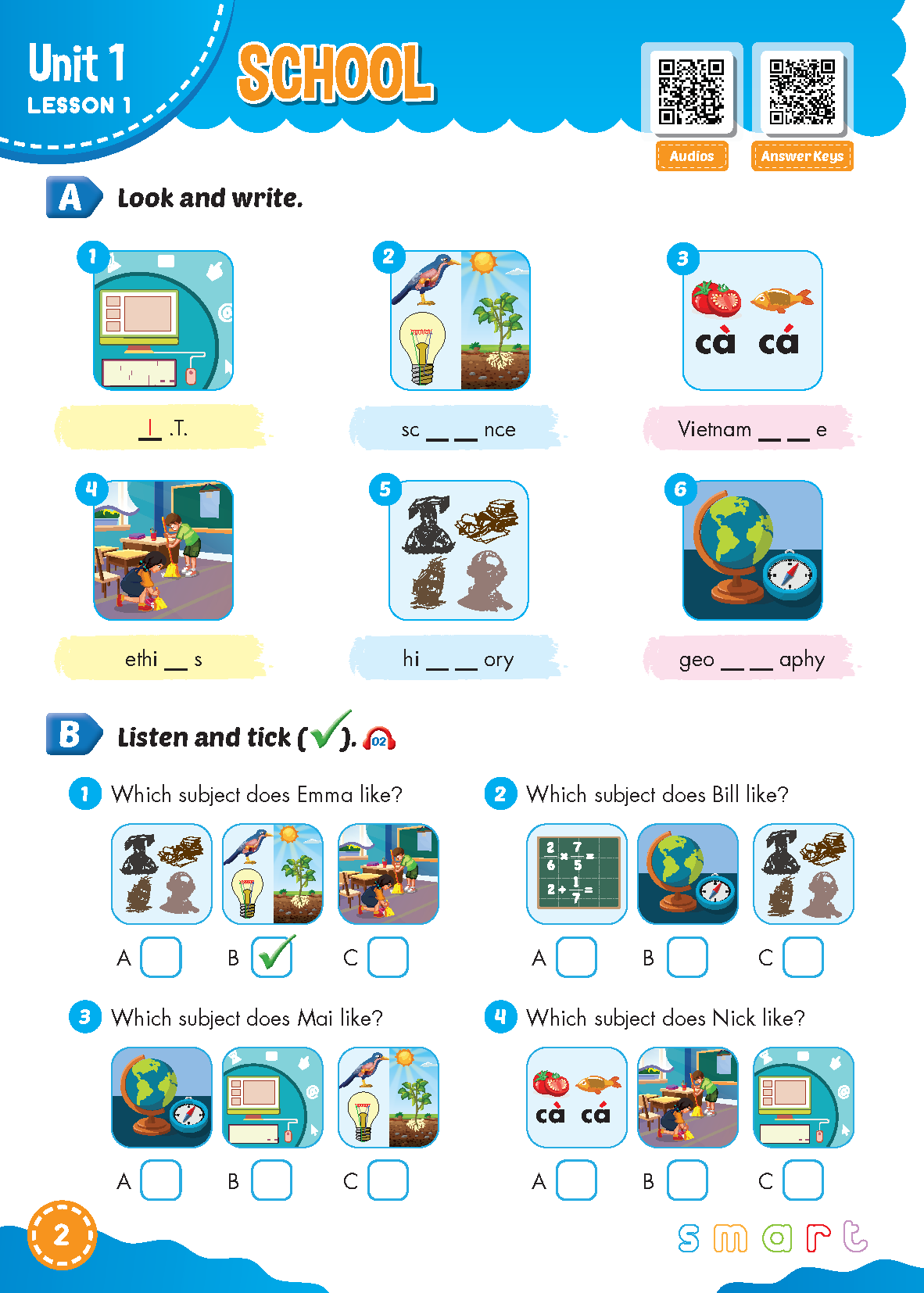 Bài tập Bổ trợ Tiếng Anh 5 i-Learn Smart Start