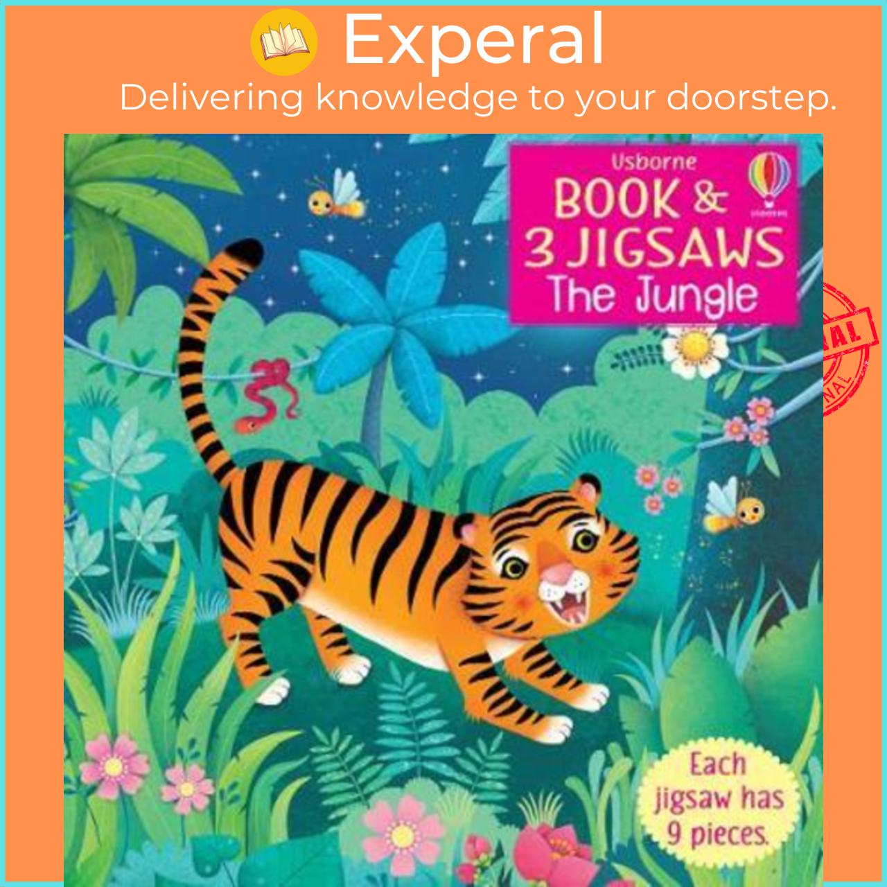 Sách - Book & Jigsaw The Jungle by Sam Taplin Federica Iossa