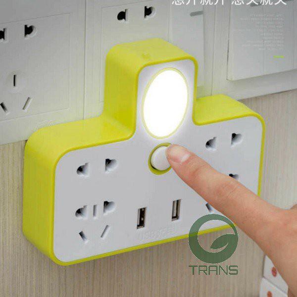Bộ chia ổ điện có cổng Usb - Có tích hợp đèn thông minh