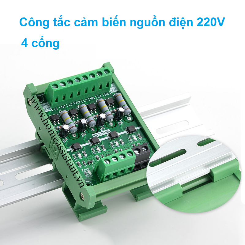 Module Cảm Biến Nguồn Điện 220V GPIO NPN Cho PLC Arduino ESP BG-04AN