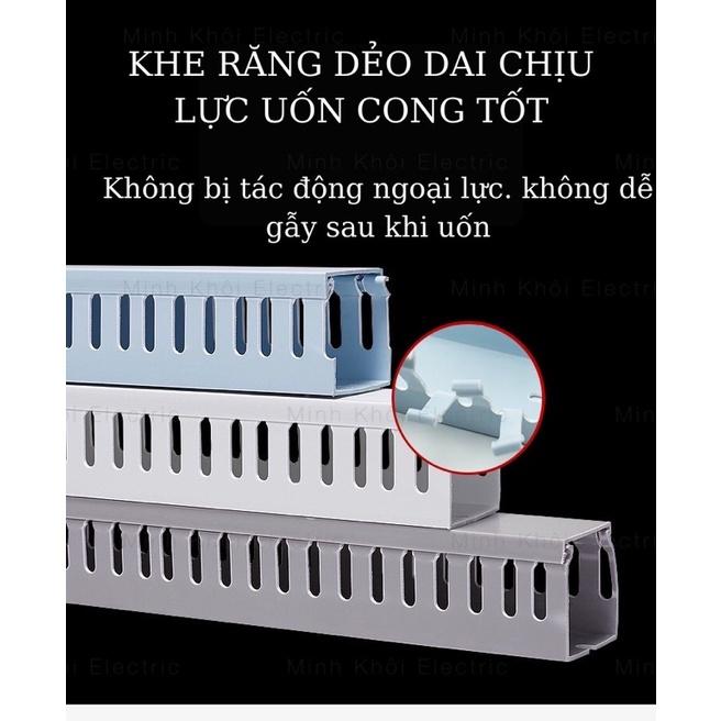 Máng nhựa đi dây điện có nắp trong tủ điện ,thanh máng nhựa lắp tủ điện