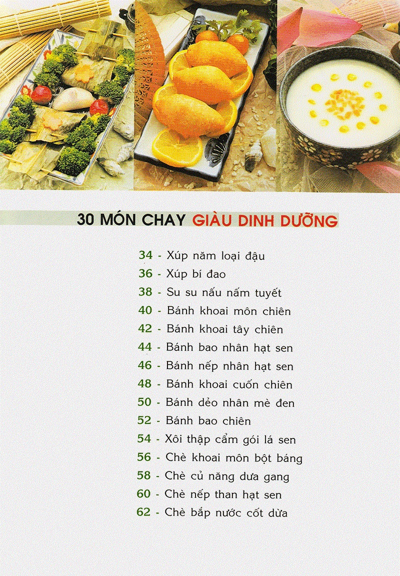 30 Món Chay Giàu Dinh Dưỡng - VT