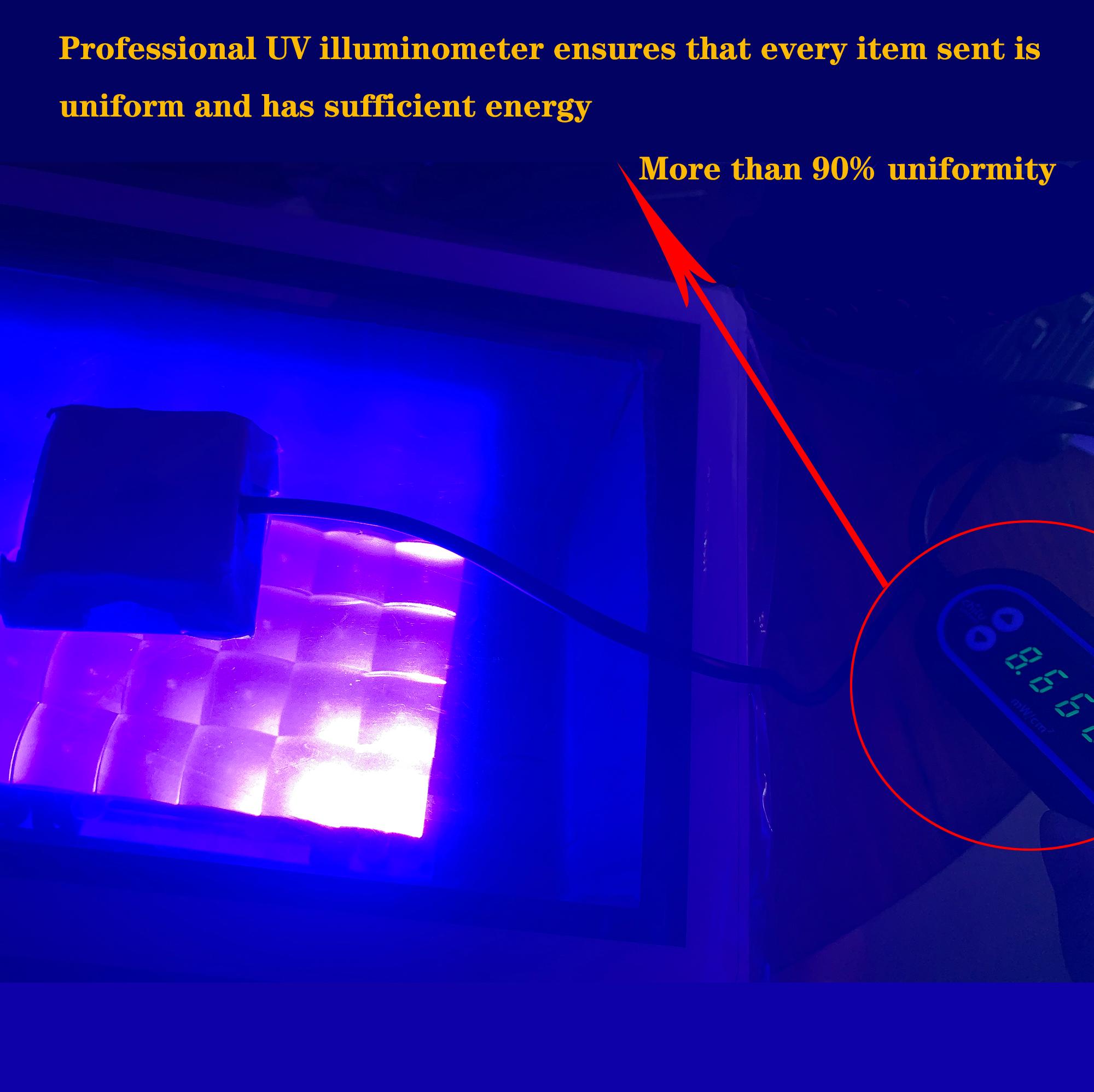 Máy in 3d 6 inch UV led 405nm mảng UV 15 chiếc Nguồn sáng cho máy in 3D Công suất nguồn sáng 45W