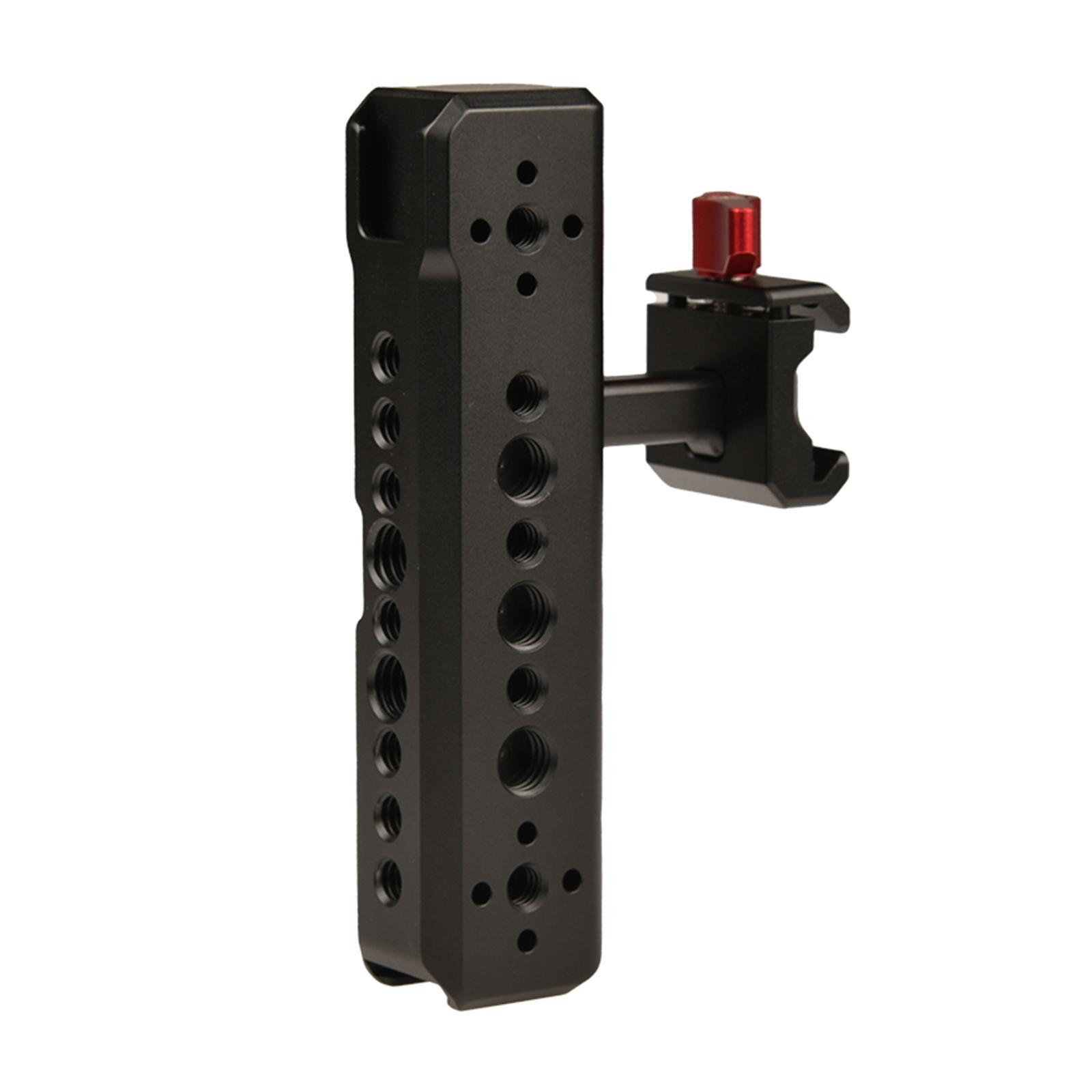 Handle Release Lightweight Multiple 1/4 3/8 Threaded Hole Aluminum Alloy Video Stabilizing Rig for Monitors DSLR Camera Cage