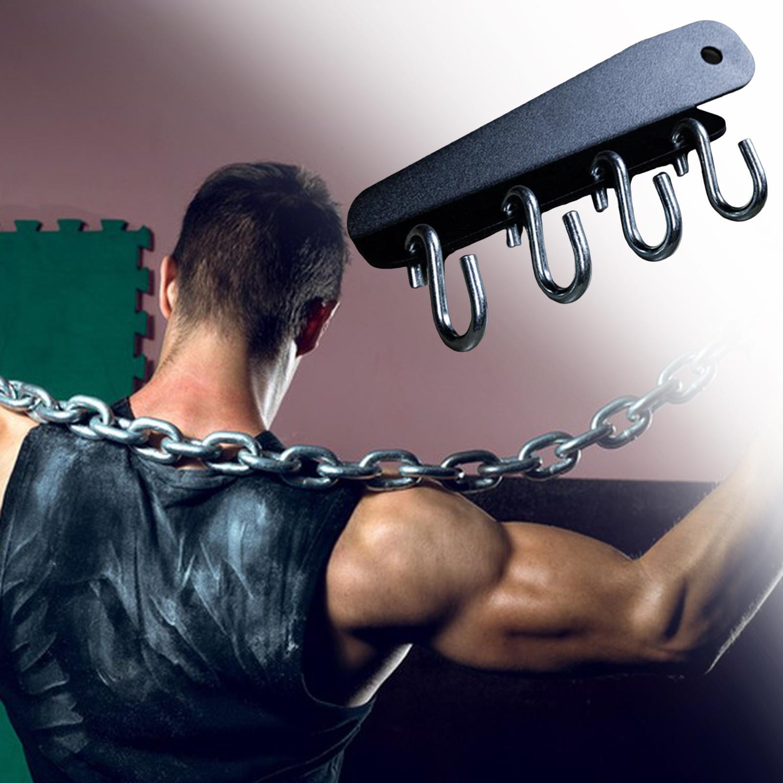 Gym Chains Rack Storage Holder Hanging Wall Mount for Fitness Exercise Bands