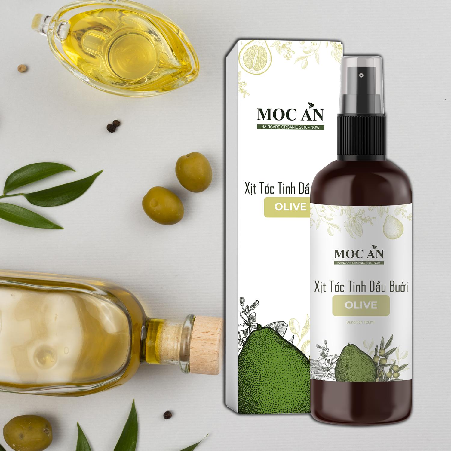 Xịt Tinh Dầu Olive 120ml Dưỡng Tóc Mộc Ân Haircare