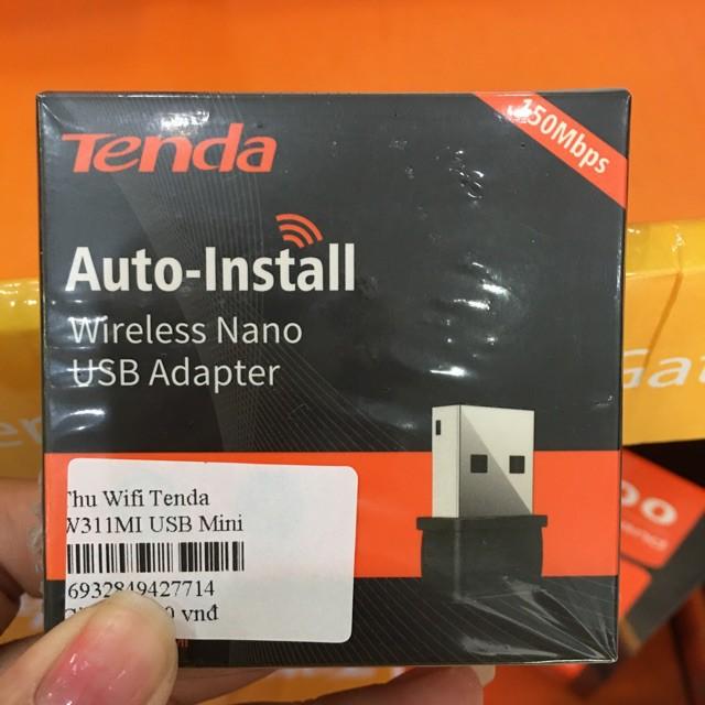 USB thu Wifi Tenda W311Mi Mini hàng chính hãng bảo hành 3 năm 1 đổi 1