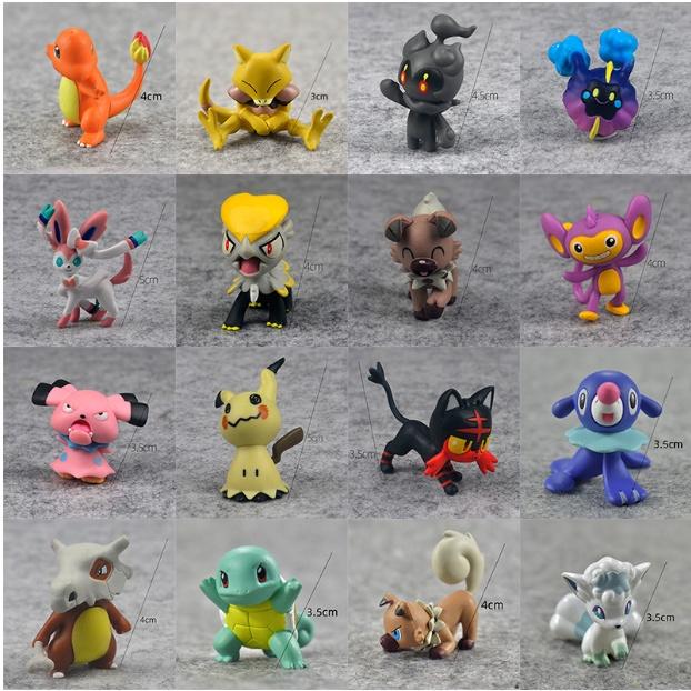 Mô Hình Các Nhân Vật Pokemon, Pikachu, Đồ Chơi Trang Trí, Bộ Sưu Tập Nhân Vật Yêu Thích Cho Các Bé