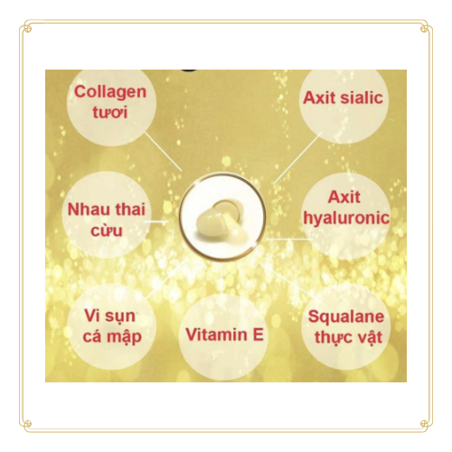 Viên Uống Collagen Chiết Xuất Tổ Yến Và Sụn Mũi Cá Hồi Nhật bản gói 30 viên