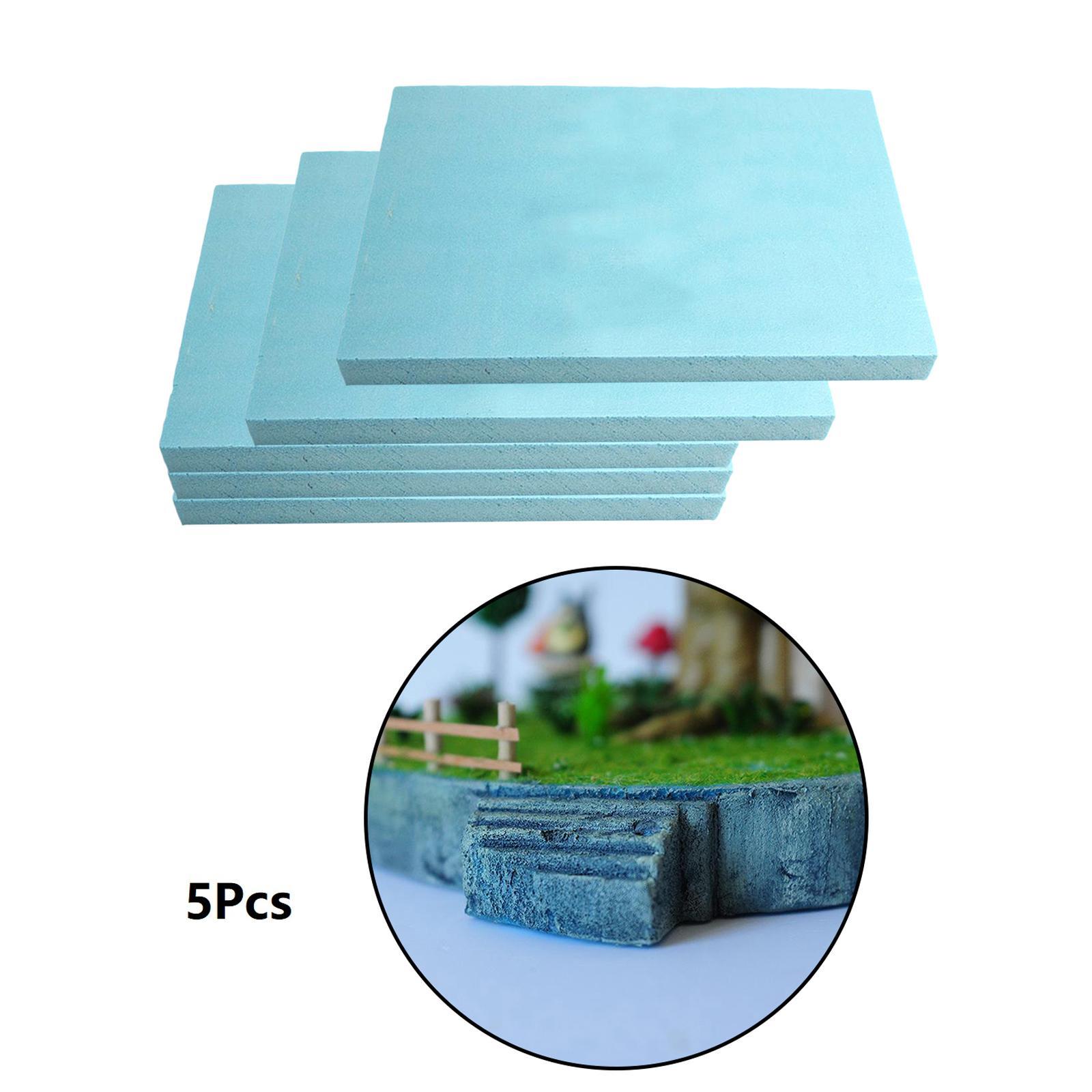 10pcs Lightweight Foam Slab Base for DIY Sculpting Projects Model Material Building Landscape Accessory